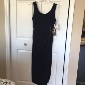 NWT full length Evan picone navy dress 10